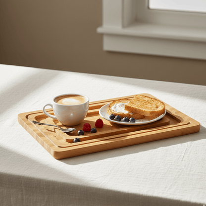 Alpha 55 Set de 3 Plats en Bambou – Naturels & Polyvalents