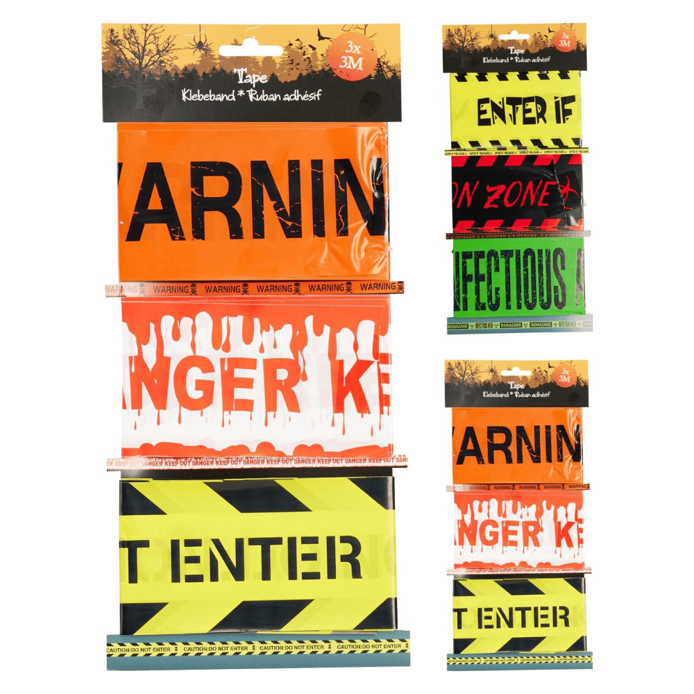 Alpha 55 Set de 3 Rubans de Sécurité PVC 3 m – Halloween