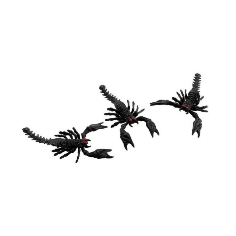 Alpha 55 Set de 3 Scorpions 13 cm – Décoration Halloween