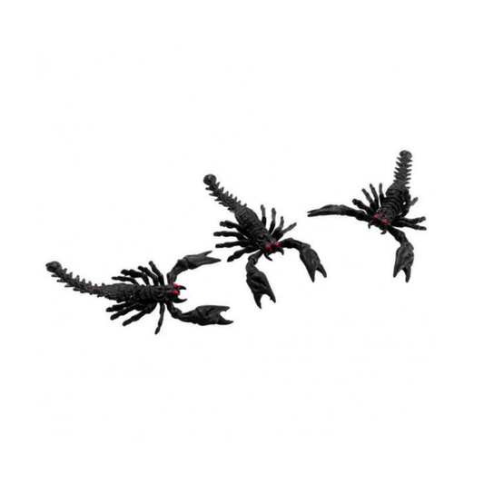 Alpha 55 Set de 3 Scorpions 13 cm – Décoration Halloween