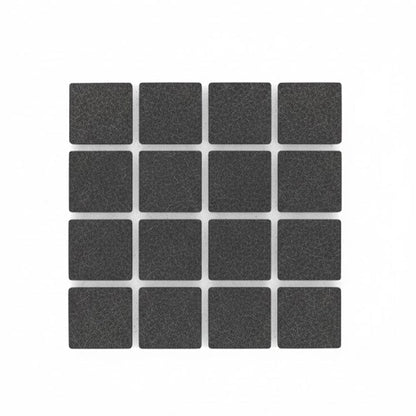 Alpha 55 Set de 32 patins feutre noirs protection sol