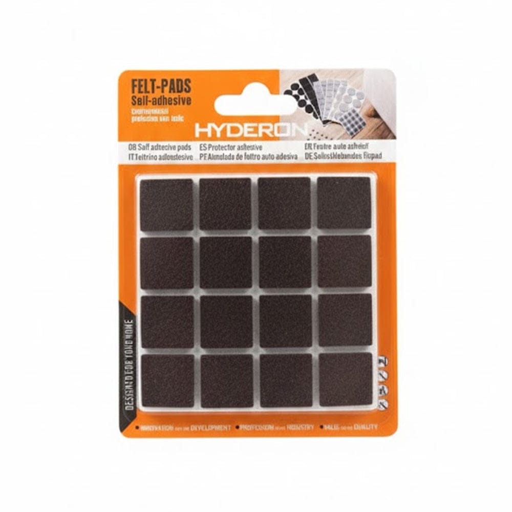 Alpha 55 Set de 32 patins feutre noirs protection sol