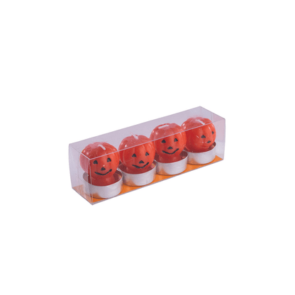 Alpha 55 Set de 4 bougies citrouille en cire