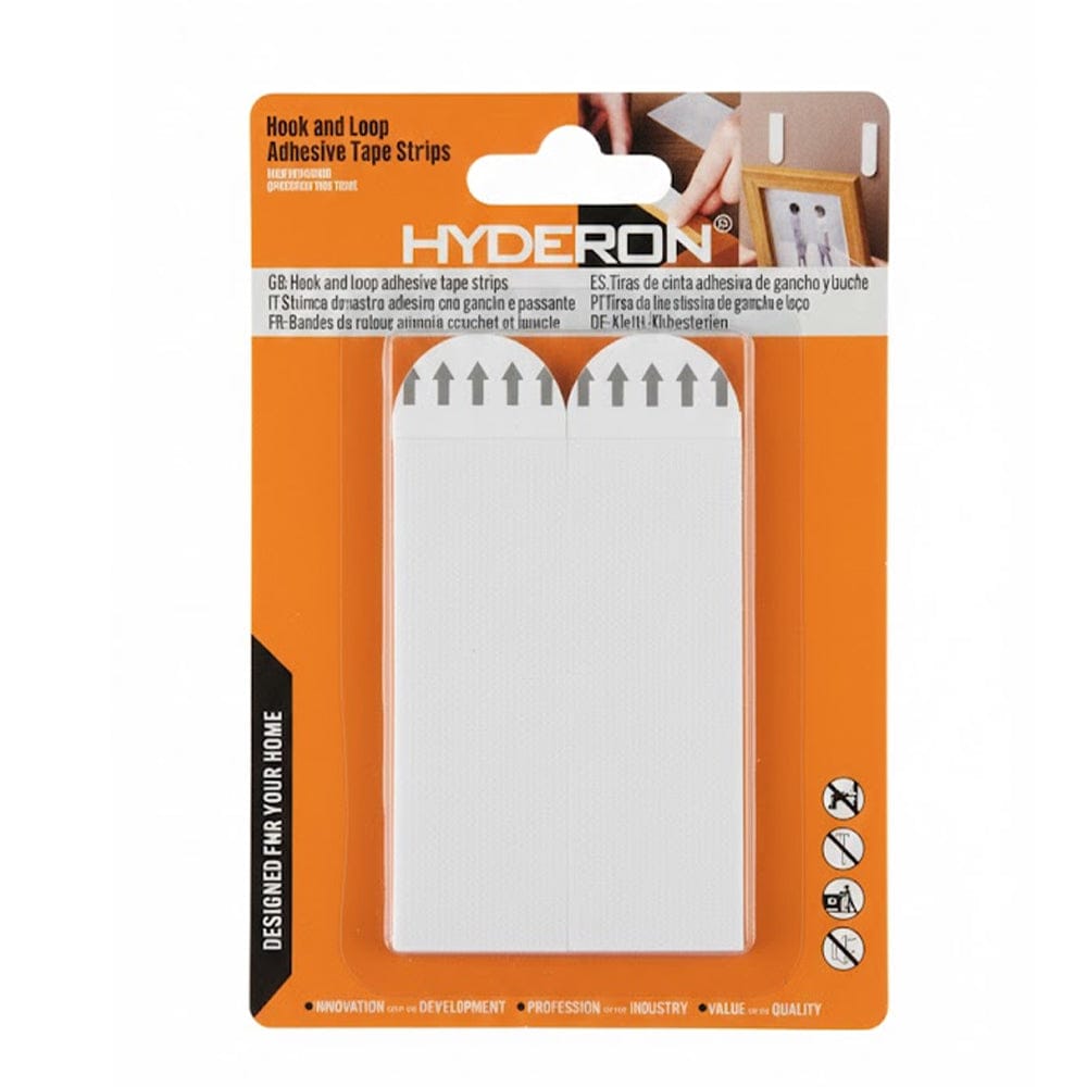 Alpha 55 Set de 4 languettes Velcro de fixation blanches