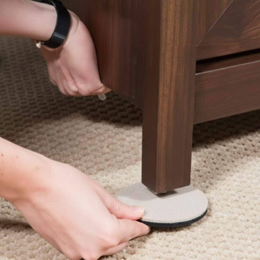 Alpha 55 Set de 4 patins de déplacement meuble en feutre