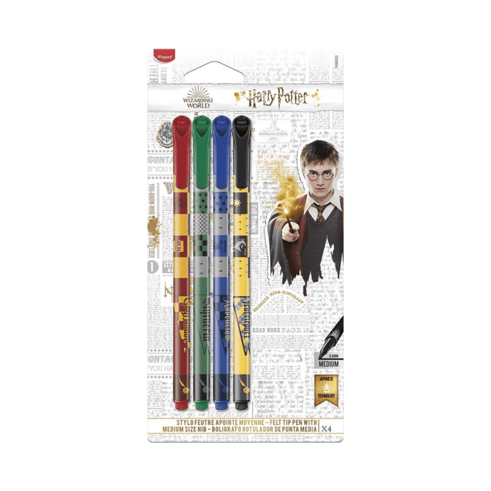 Alpha 55 Set de 4 stylos feutres "design Harry Potter" Maped