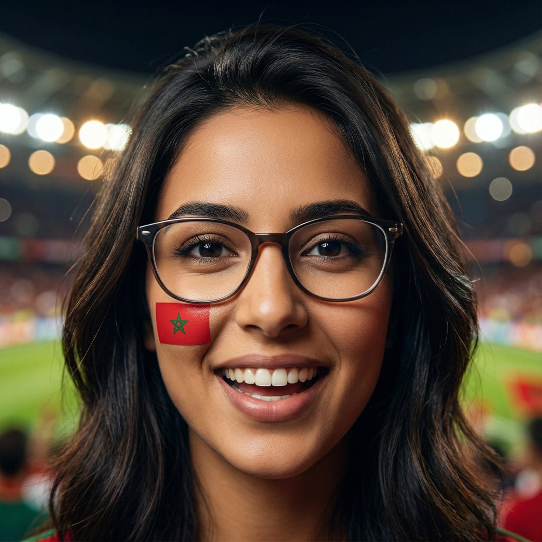 Alpha 55 Set de 4 Tatouages Visage Maroc – Éclat & Tradition Moderne