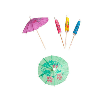 Alpha 55 Set de 48 piques cocktail parapluie festif