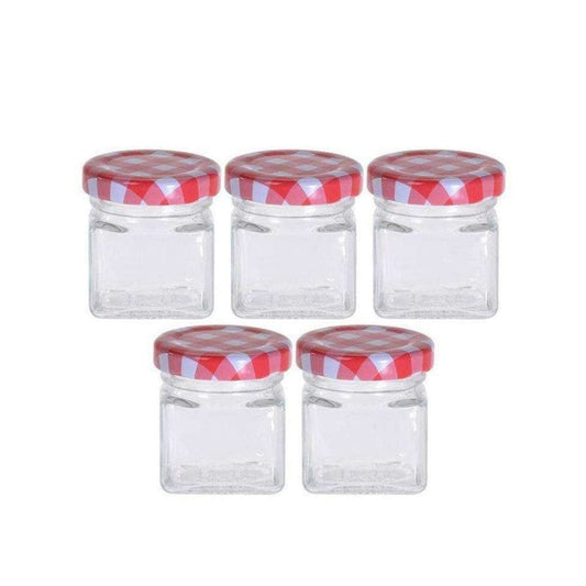 Alpha 55 Set de 5 mini bocaux en verre