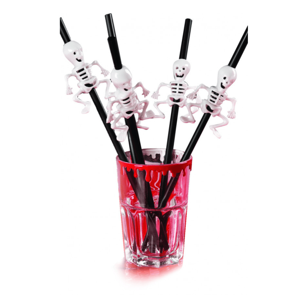 Alpha 55 Set de 5 Pailles Squelette – Accessoires Halloween