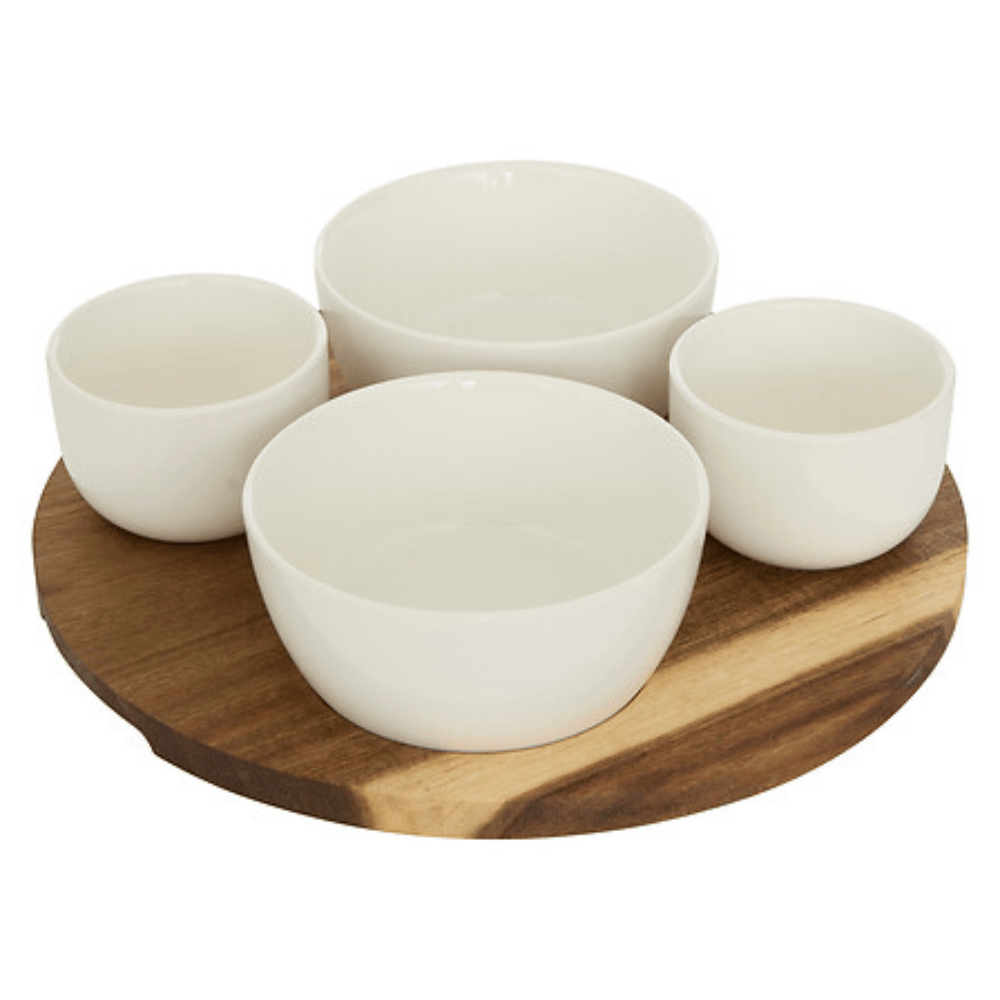 Alpha 55 Set de 5 Pièces Service Apéritif Blanc