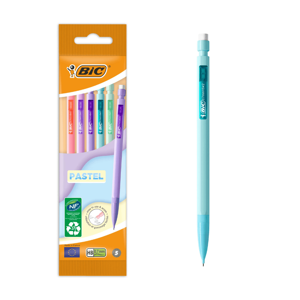 Alpha 55 Set de 5 Porte-Mines BIC Matic Pastel 0,7 mm