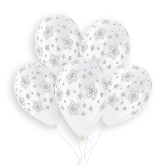 Alpha 55 Set de 50 ballons Crystal Stars latex