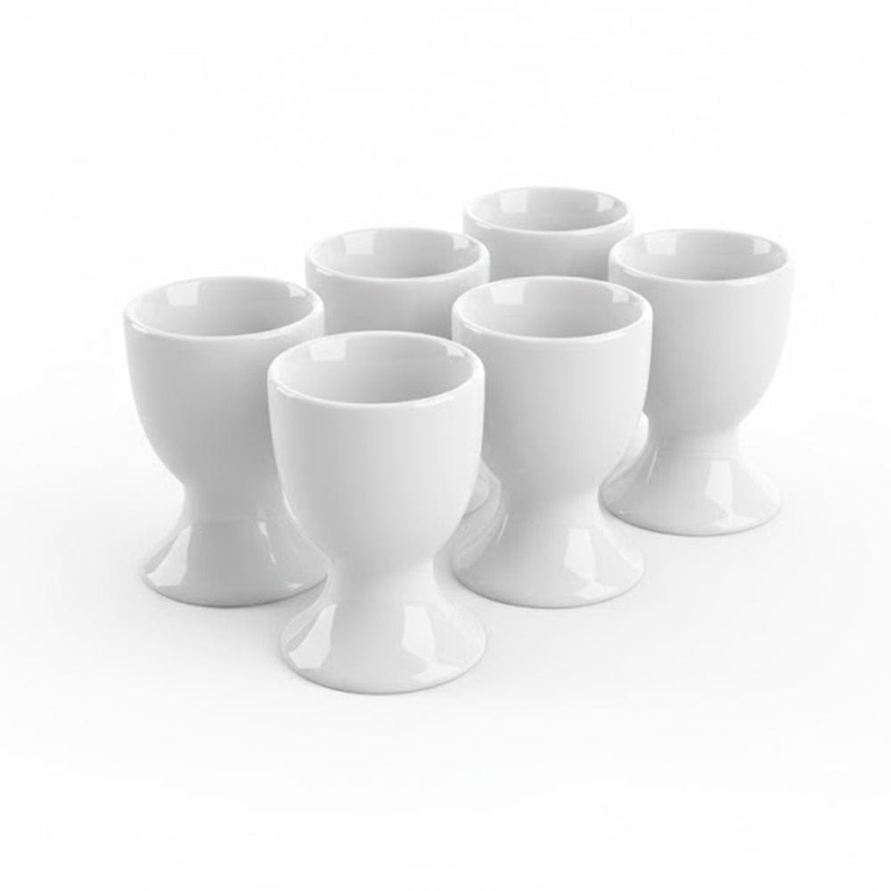 Alpha 55 Set de 6 Coquetiers en Porcelaine - Élégance et Qualité