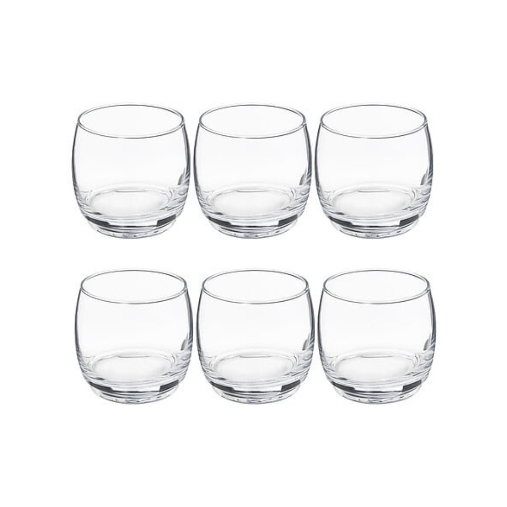Alpha 55 Set de 6 Gobelets Bas Empil'eau 32 cl en Verre