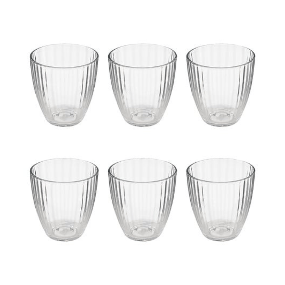 Alpha 55 Set de 6 Gobelets Bas Mathe'eau 28 cl en Verre