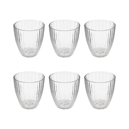 Alpha 55 Set de 6 Gobelets Bas Mathe'eau 28 cl en Verre