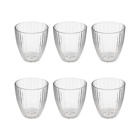 Alpha 55 Set de 6 Gobelets Bas Mathe'eau 28 cl en Verre