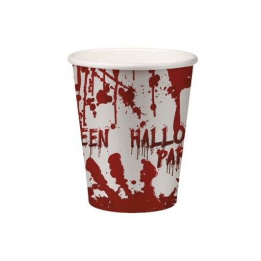 Alpha 55 Set de 6 Gobelets Jetables Effet Sang Halloween