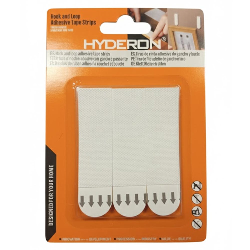 Alpha 55 Set de 6 languettes Velcro de fixation blanches