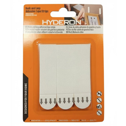 Alpha 55 Set de 6 languettes Velcro de fixation blanches