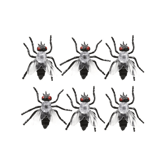 Alpha 55 Set de 6 Mouches 5,5 cm – Décoration Halloween