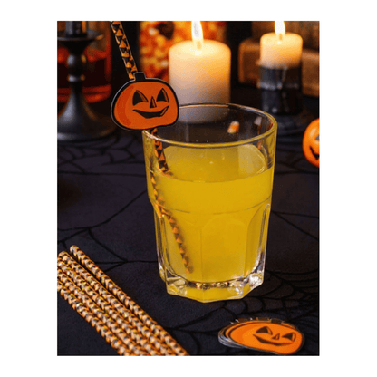 Alpha 55 Set de 6 Pailles Citrouille Halloween