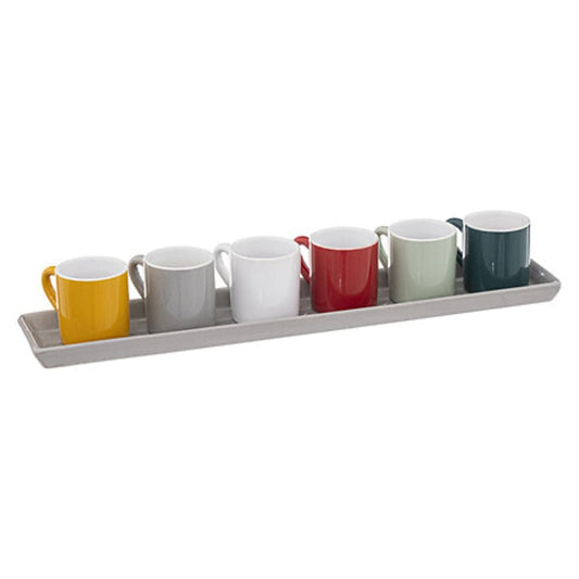 Alpha 55 Set de 6 tasses et plateau