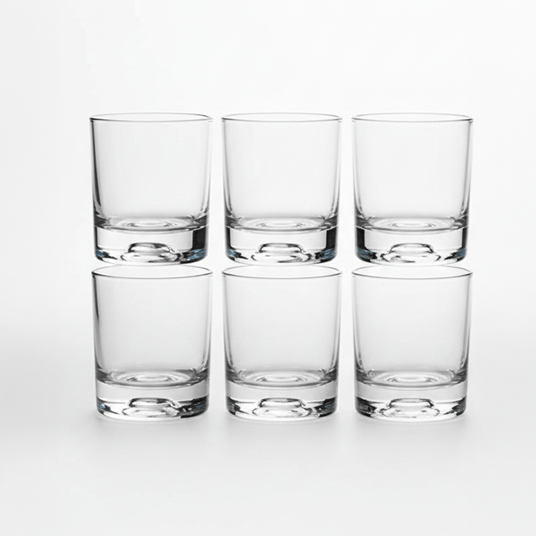Alpha 55 Set de 6 Verres à Eau Forme Basse – Modèle Lisse