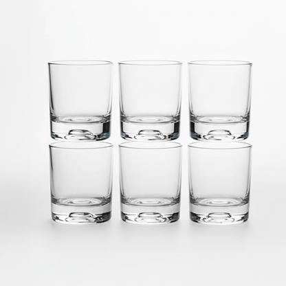 Alpha 55 Set de 6 Verres à Eau Forme Basse – Modèle Lisse