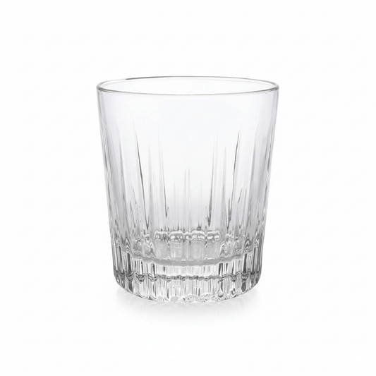 Alpha 55 Set de 6 Verres à Eau Forme Basse – Modèle Rayé
