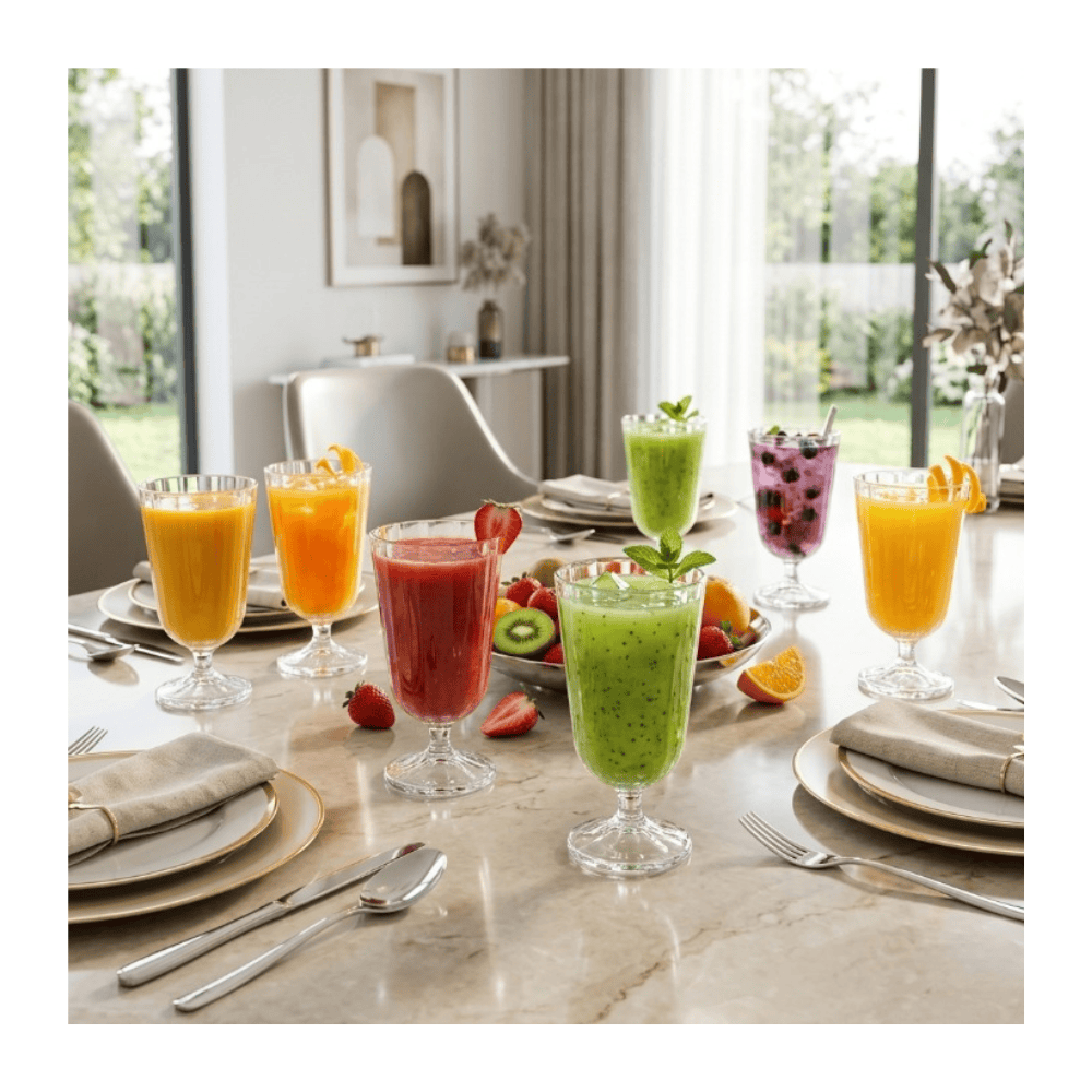 Alpha 55 Set de 6 Verres à Pied Julia 25 cl en Verre