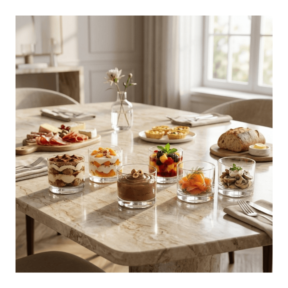 Alpha 55 Set de 6 verrines droites PARIS 28 cl – Grandes & chic