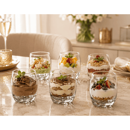 Alpha 55 Set de 6 verrines SYLVANA 8 cl – Élégantes & mini