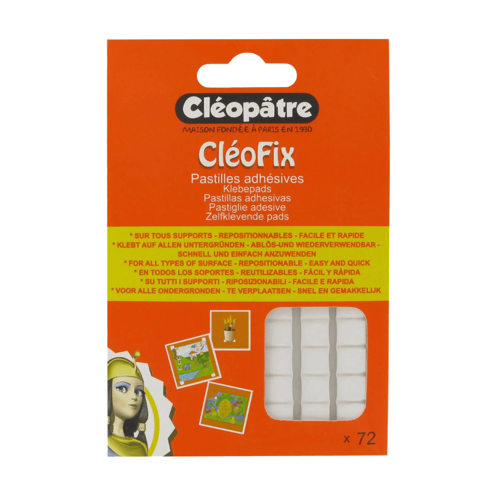 Alpha 55 Set de 72 Pastilles Adhésives Cléopâtre Cléo’Fix
