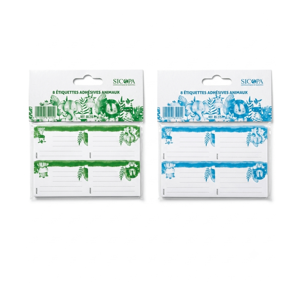 Alpha 55 Set de 8 Étiquettes Décorées – Accessoires de Personnalisation