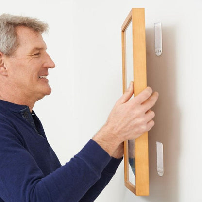 Alpha 55 Set de 8 languettes Velcro de fixation blanches