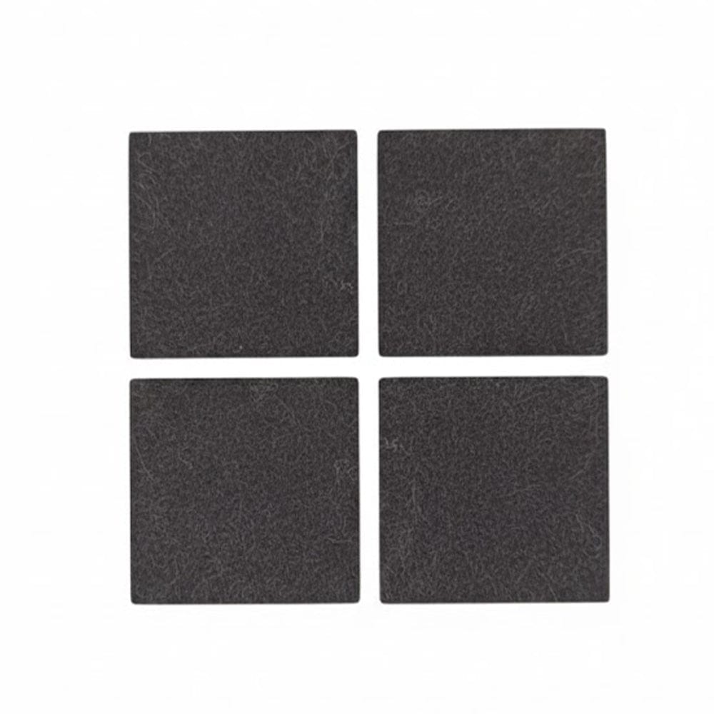 Alpha 55 Set de 8 protections pied de chaise feutre noir