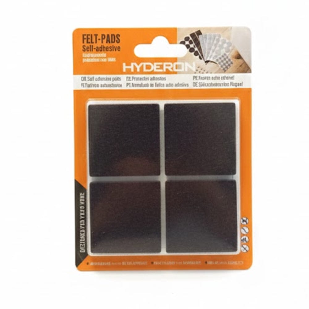 Alpha 55 Set de 8 protections pied de chaise feutre noir