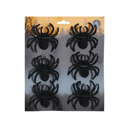 Alpha 55 Set de 9 Araignées 7,5 cm – Décoration Halloween