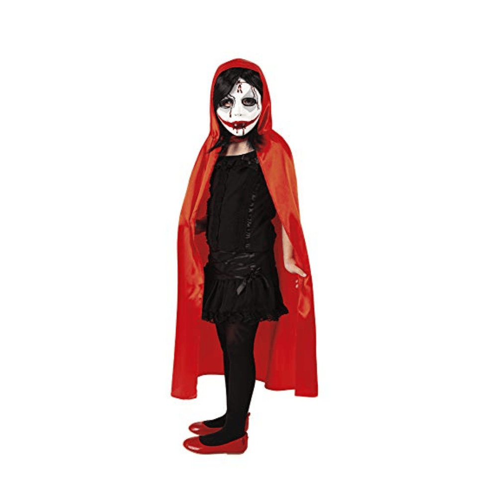 Alpha 55 Set Déguisement Tueuse Enfant 2 Pièces Cape Masque