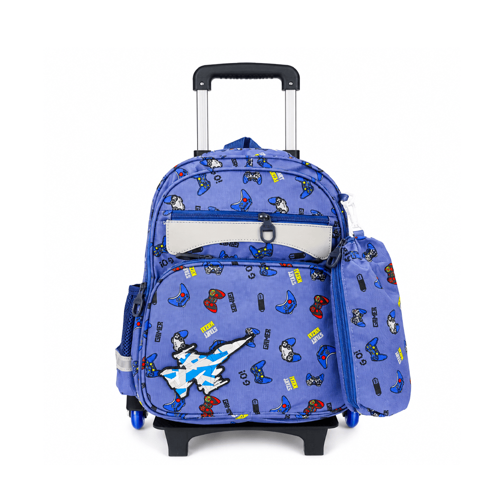 Alpha 55 Set Duo Trolley 15" Imprimé Bleu