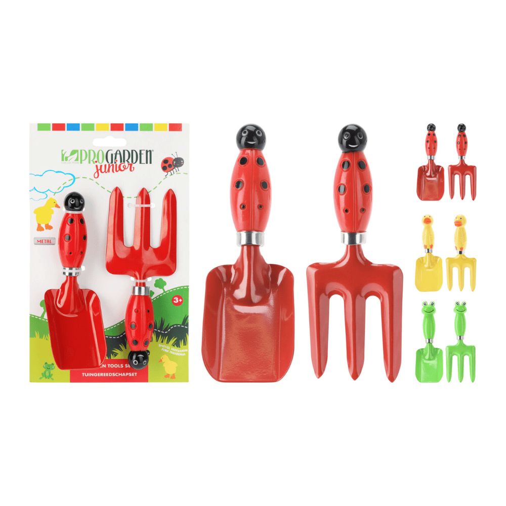 Alpha 55 Set jardin enfant métal pelle râteau 2 pièces