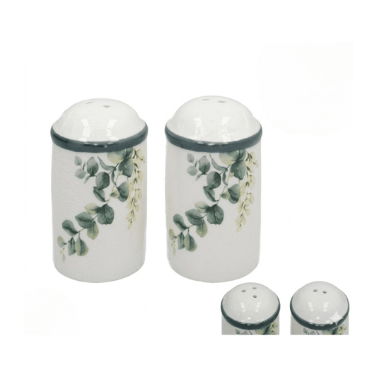 Alpha 55 Set salière et poivrier en céramique olivier 95ml