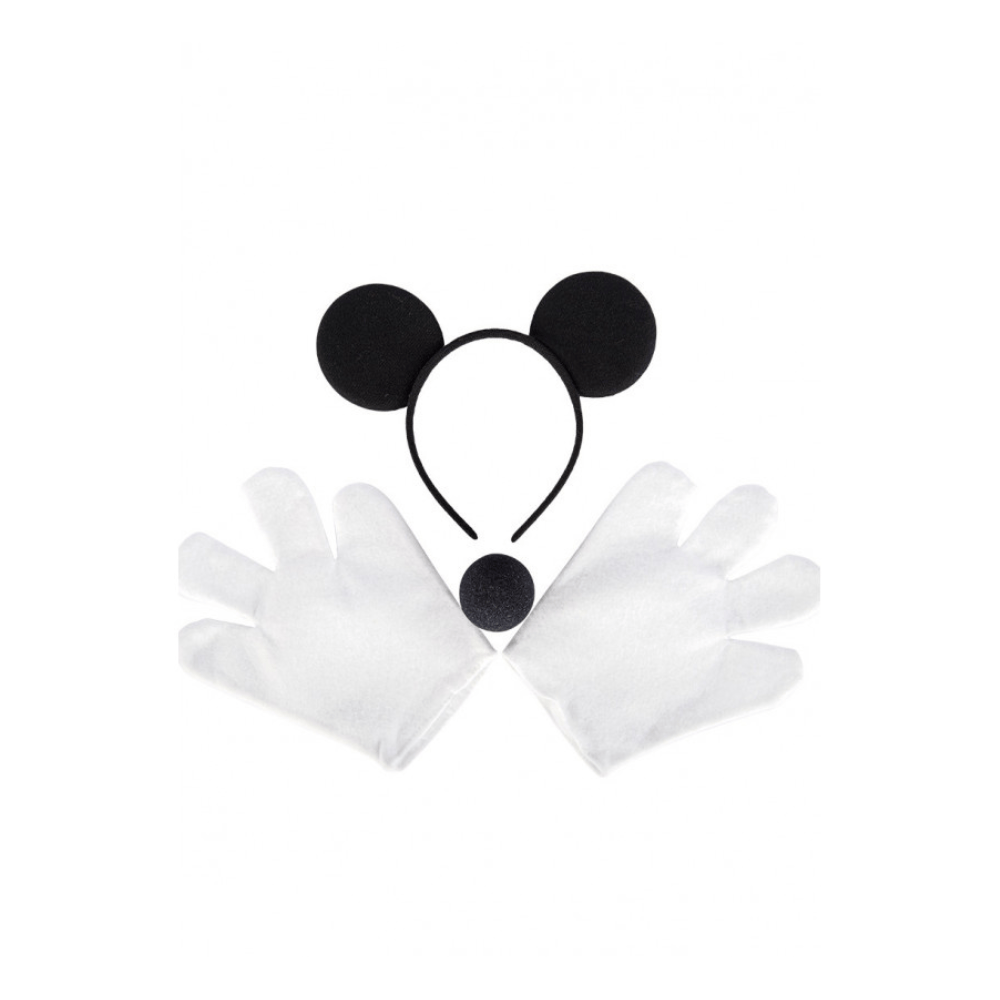 Alpha 55 Set Souris Enfant 2 Pièces Oreilles & Gants – Déguisement