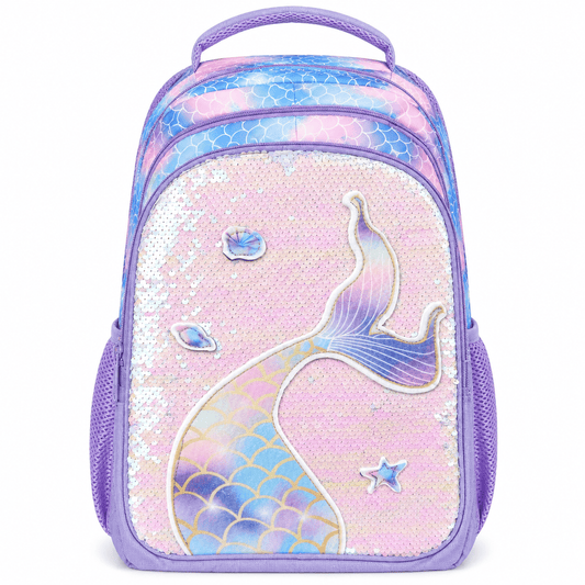 Alpha 55 Set Trio Sac à Dos 16" Sequins Sirène Mauve