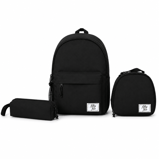Alpha 55 Set Trio Sac à Dos Borné Uni Noir