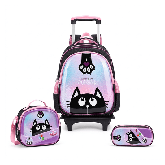 Set Trio Trolley 16" Motif 3D — Alpha 55 Maroc