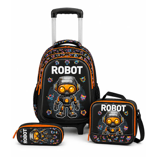Alpha 55 Set Trio Trolley 17" Motif Robot – Scolaire