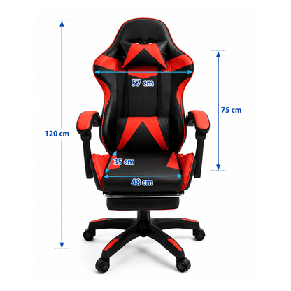 Alpha 55 SK26 Chaise Gamer Rouge – Fauteuil Gaming Ergonomique